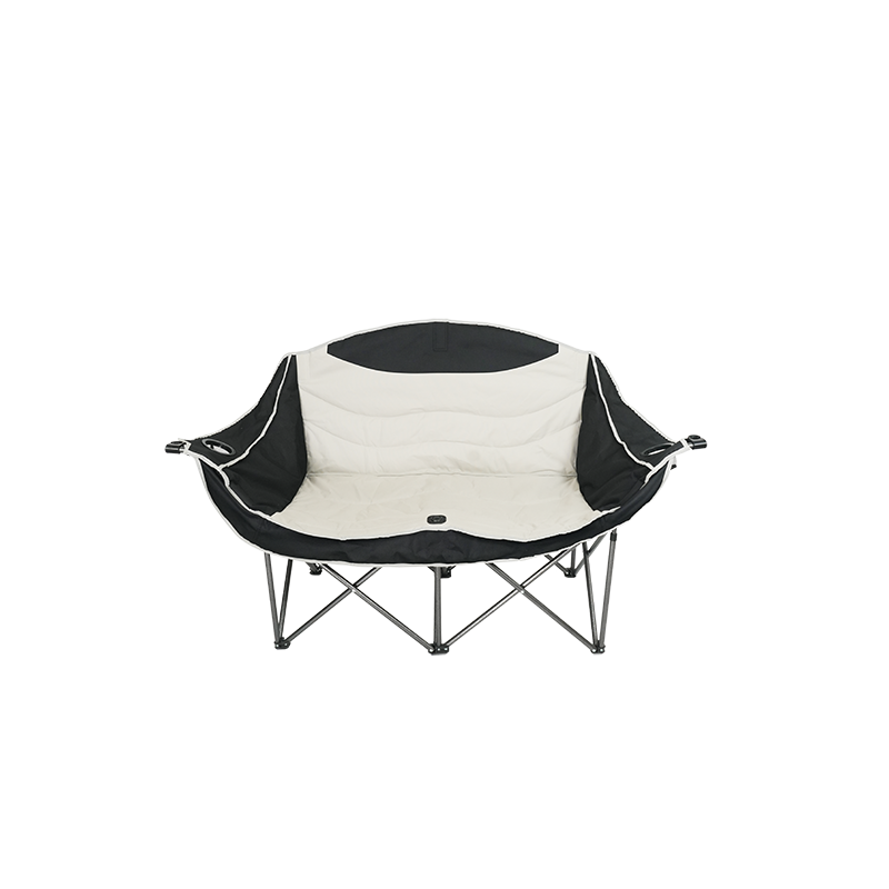 Double camping folding chair